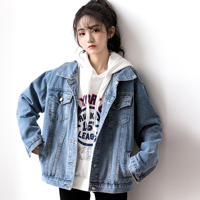 Women's Jeans Korean Style Denim Jacket Women Casual Female Jacket Spring Autumn Coat Fashion Female
