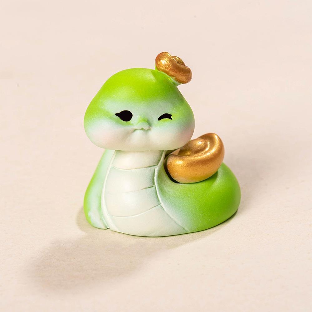 Cute New Year Snake Figurine Zodiac Snake 2025 Snake Year Mascot  Home Office Accessories