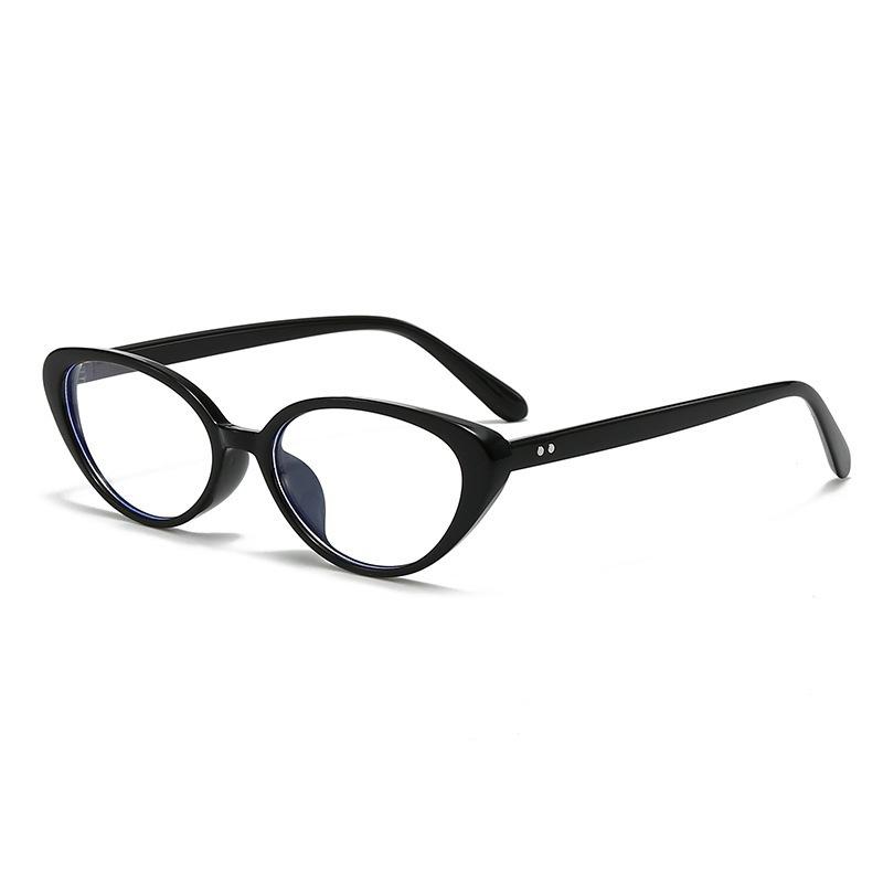 

Vintage Cat Eye Anti-Blue Light Glasses Women Trendy Leopard Computer Optical Eyeglasses Frame Retro Sexy Small Oval Glasses