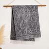 025 Imitation Cashmere Jacquard Scarf Shawl Fringed Retro Cashew Flower Ethnic Style Dual-use