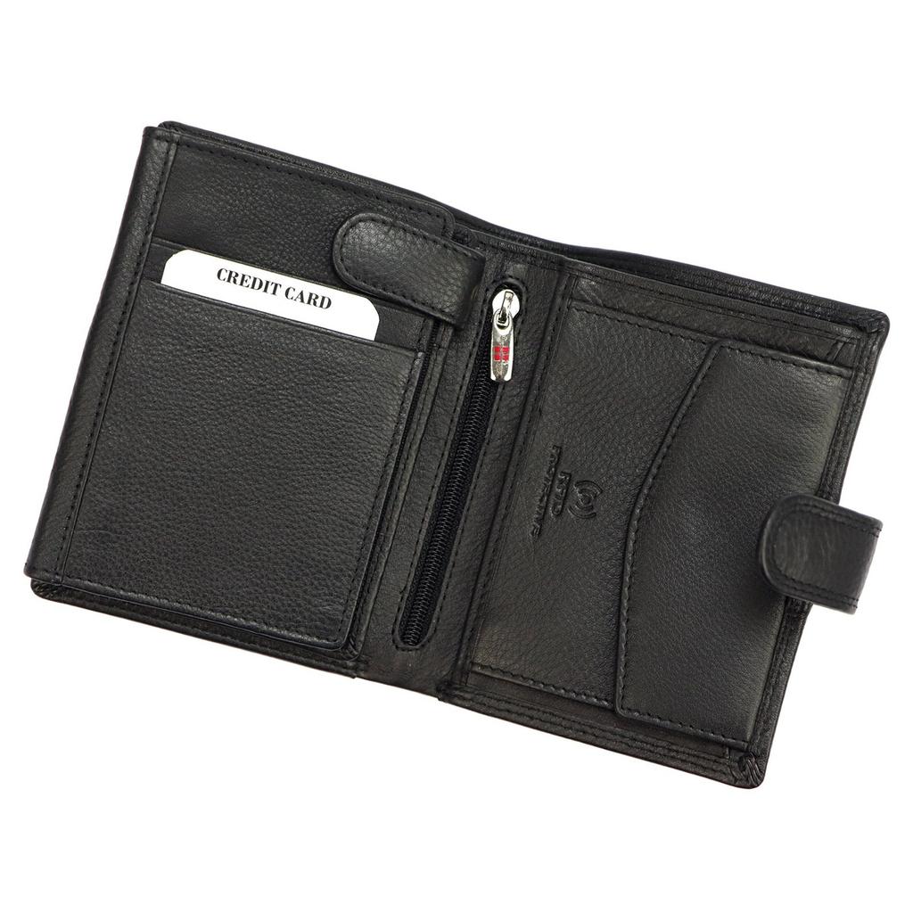 Pojemny Skórzany Męski Portfel Albatross Z RFID