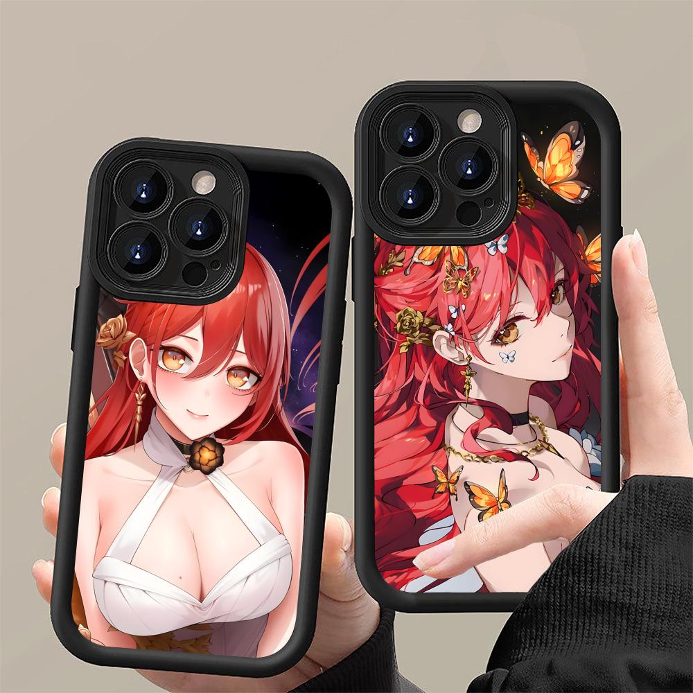 HSR Himeko Thicken TPU Mobile Phone Case for iPhone 17 16 15 14 13 12 11 Air Pro Max Plus Colorful Cover