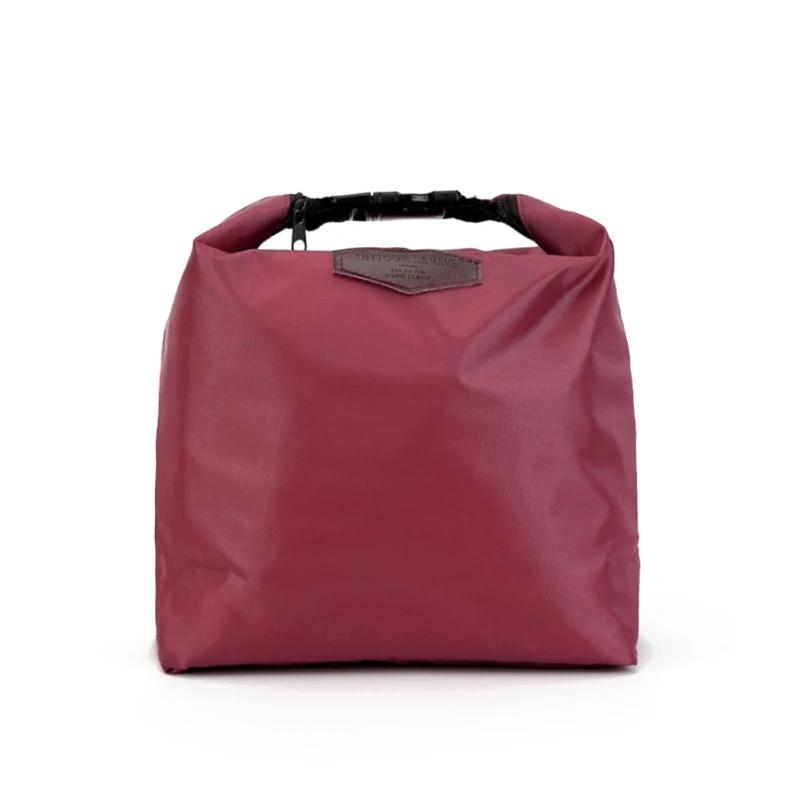 1PC Thermal Insulated Lunch Bag Portable Oxford Cloth Cooler Lunch Box Storage Bag Portable Picinic Food Bento Container