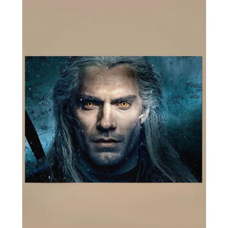The Witcher Geralt Poster, Unframed Wall Art Gift 20x30cm