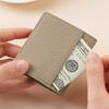 Women's Mini Coin Purse: Japanese Style Genuine Cowhide Leather with Lychee Pattern.