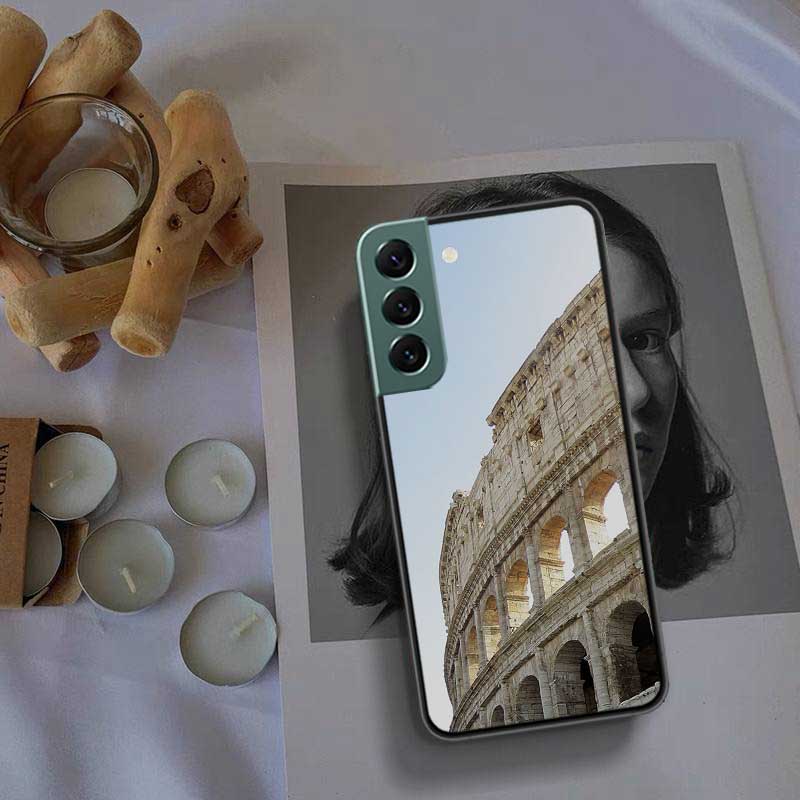 Colosseum Rome Italy Phone Case For Samsung S25 Edge S24 FE Galaxy S22 Ultra S21 Plus S20 S23 S10 Plus Cover Silicone Soft Coque