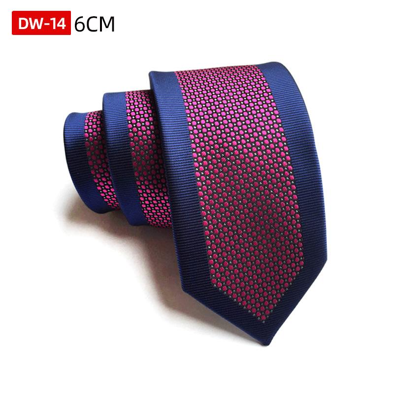Spersonalizowany Krawat Modowy, Poliestrowy Jedwabny Żakardowy Wąski Krawat Pozycjonujący 6 cm
