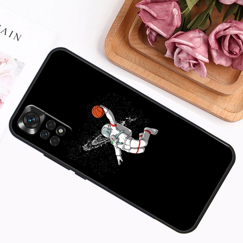Astronaut Slam Dunk Basketball Hülle Für Xiaomi Redmi Note 14 13 12 11 9 10 Pro 9S 10S 11S 12S Redmi 14C 13C 12C 10C Abdeckung