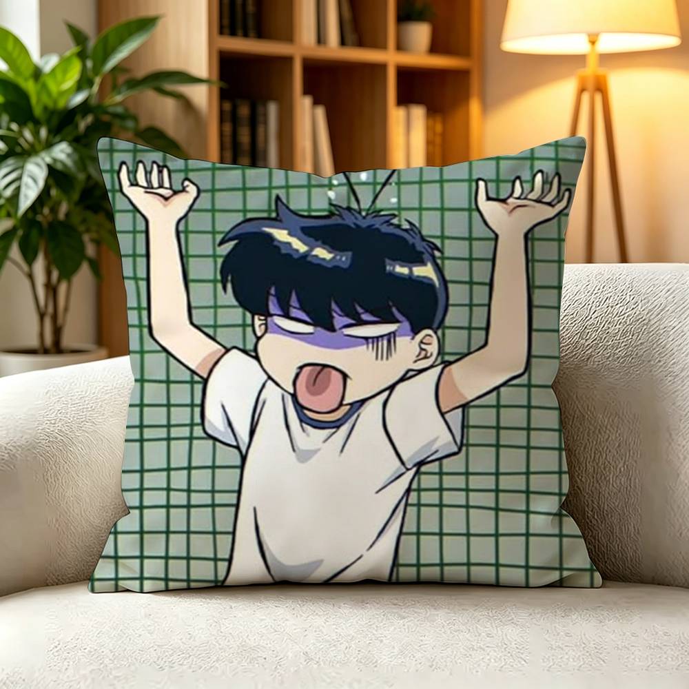 GGo For It Nakamura School BL Anime Pillow Case Square DoubleSided Sofa Cushion Cover Bedroom Bedside Pillow
