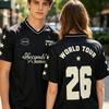 5SOS 5 Seconds of Summer Maglia da Calcio Manica Corta Estiva Scollo a V Uomo Magliette da Calcio Moda Casual Design Stampa Merch Abbigliamento