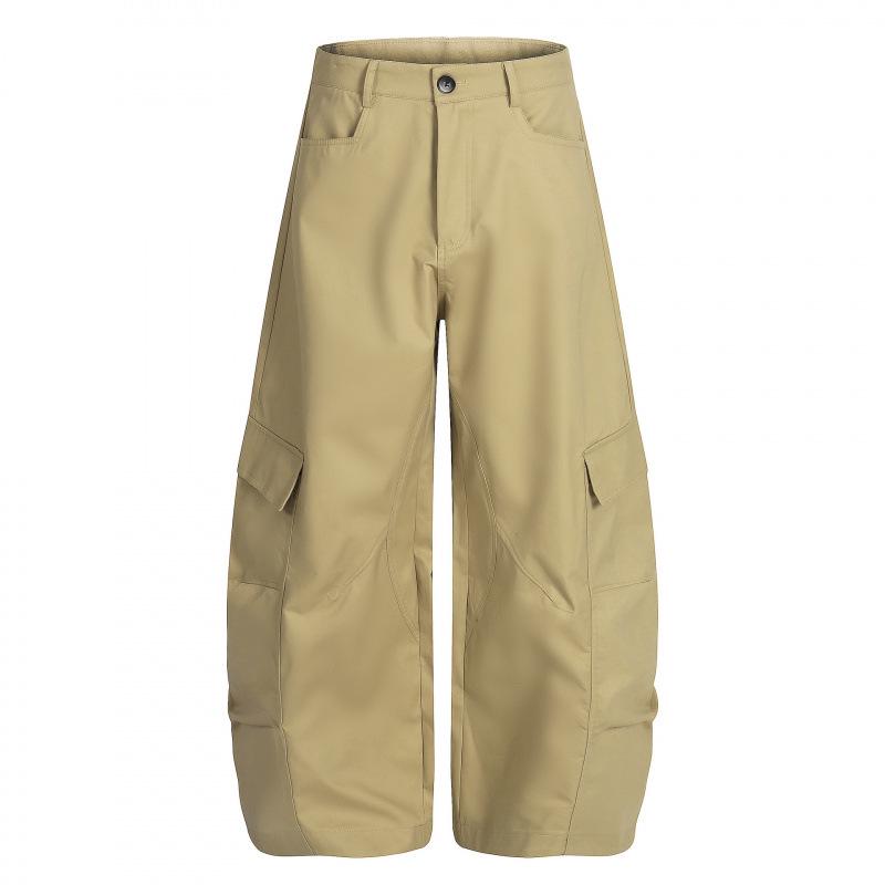 EON 26 Spring Retro Unisex Versatile Scythe Casual Trousers Extra Large хаки