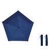 Women's Ultra Light 5-Rib Fold Travel Umbrella with Thickened Black Coating, 91cm Large Canopy, Windproof, Portable for Commuting and Beach