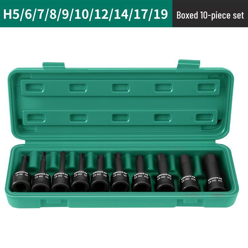 Green Forest 1/2 Hex Pneumatic Socket Wrench and Screwdriver Set
