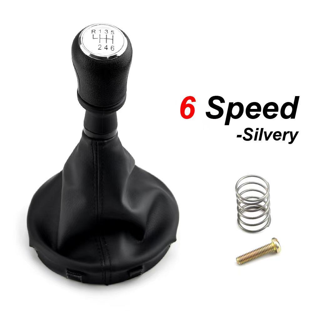 Compatible with Volkswagen T5/T5.5 5/6-Speed Gear Shift Knob & Black Dust Cover.