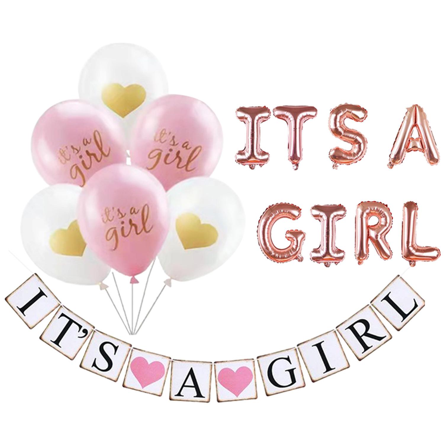 Это  SA Девочка / Мальчик Письмо Флаг Мальчик Девочка С Днем Рождения Вечеринка Любовь Украшения Композиция Пакет 2