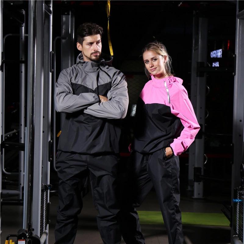 Zestaw dresowy premium z kapturem: Unisexowy dwuczęściowy strój do treningu i fitnessu