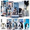 Pinguine Liebe am Nordpol Handyhülle für Samsung Galaxy S26 S25 Edge S24 S23 FE S22 Ultra S21 Plus S20 + Fundas Cover Coqu