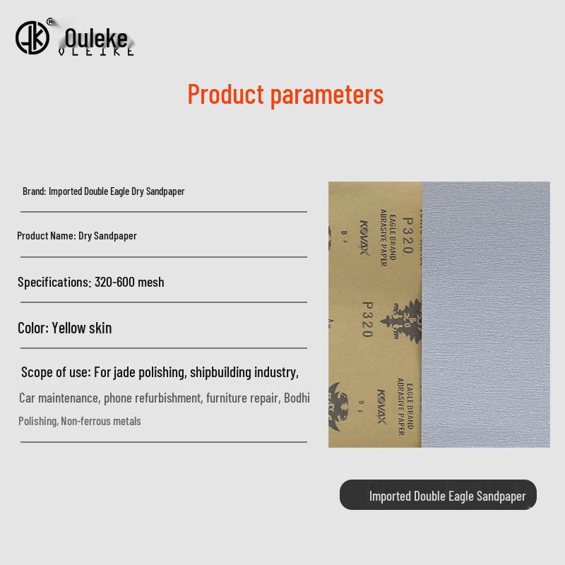 Ouleke Double Eagle Universal Layered Sandpaper for Wood Veneer