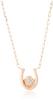 Halskette mit Geburtsstein Januar K10 aus Roségold 112136123108 Roségold [Yondo Sea] für Damen