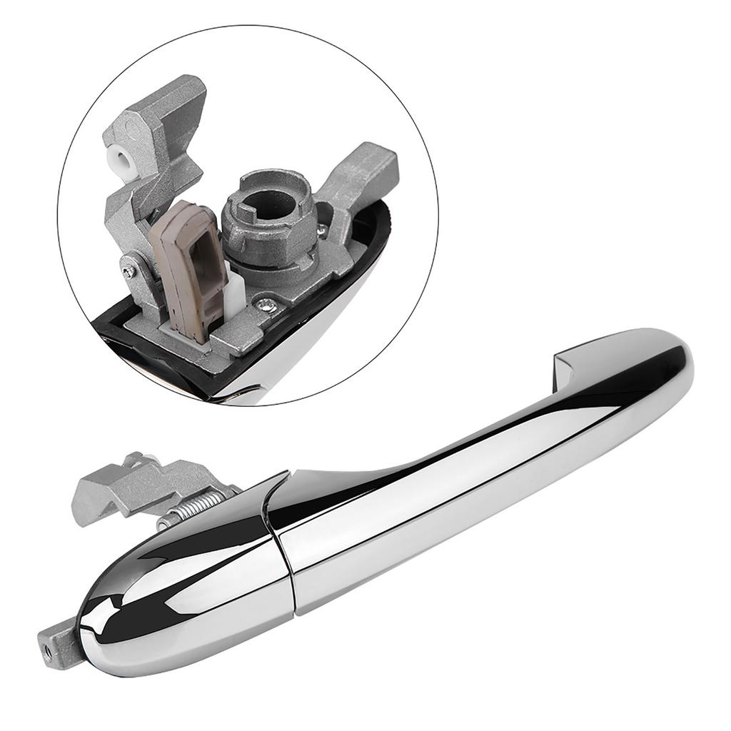 Car Exterior Door Handle Chrome Left Hand Drive Exterior Outer Door Handle 68069943AC for Fiat 500 2012-2018