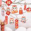 New Year Cartoon Pendants Bonsai Hangings Supplies Cute 3D Small Printing Bright Colors Creative Fashionable Festive Supplies