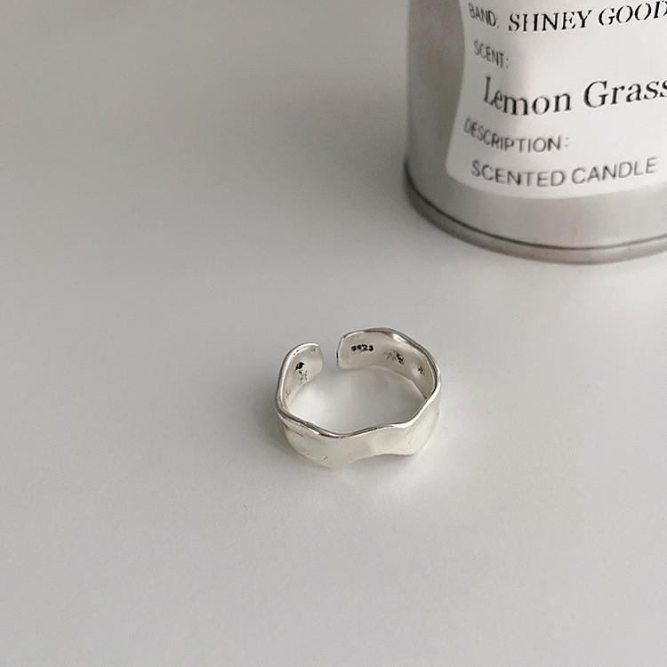 Vintage-inspirierter geometrischer offener verstellbarer Ring aus 925er Sterlingsilber für Damen