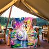 1pc Swan Princess Flannel Blanket, Comfortable and Warm Blanket, for Camping Sofa Bed and Couch Office011