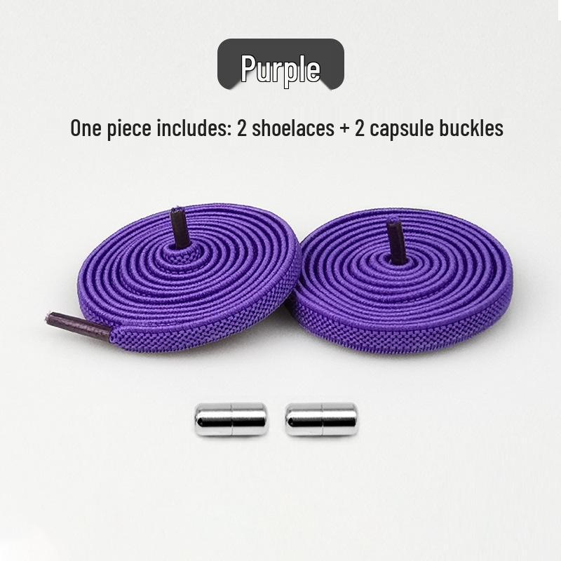 Creative No-Tie Shoelaces: Elastic Laces with Metal Buckle for Kids & Adults