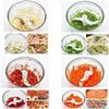 500/900ML Knoblauch Chopper Manuelle Drehen Gemüse Cutter Chopper Slicer Obst Knoblauch Brecher Küche Gadget Mixer Fleischwolf
