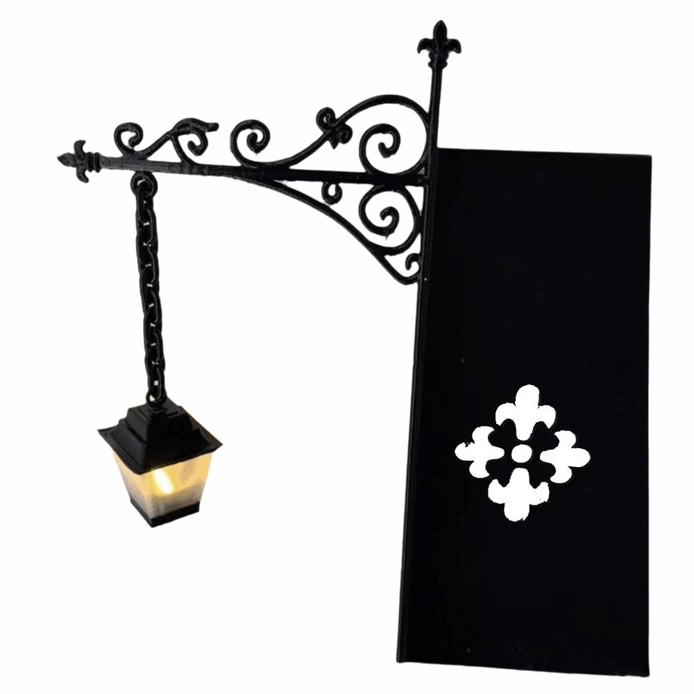Warm LED Library Lantern Black Bookcase Lamp Decorative Bookshelf Lighting Bookshelf Decor 1pc