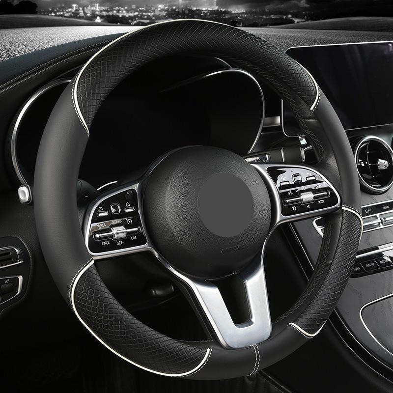 Custom All-Season Steering Wheel Cover for Volkswagen Sagitar/Lavida/Magotan and Ford Focus/Mondeo