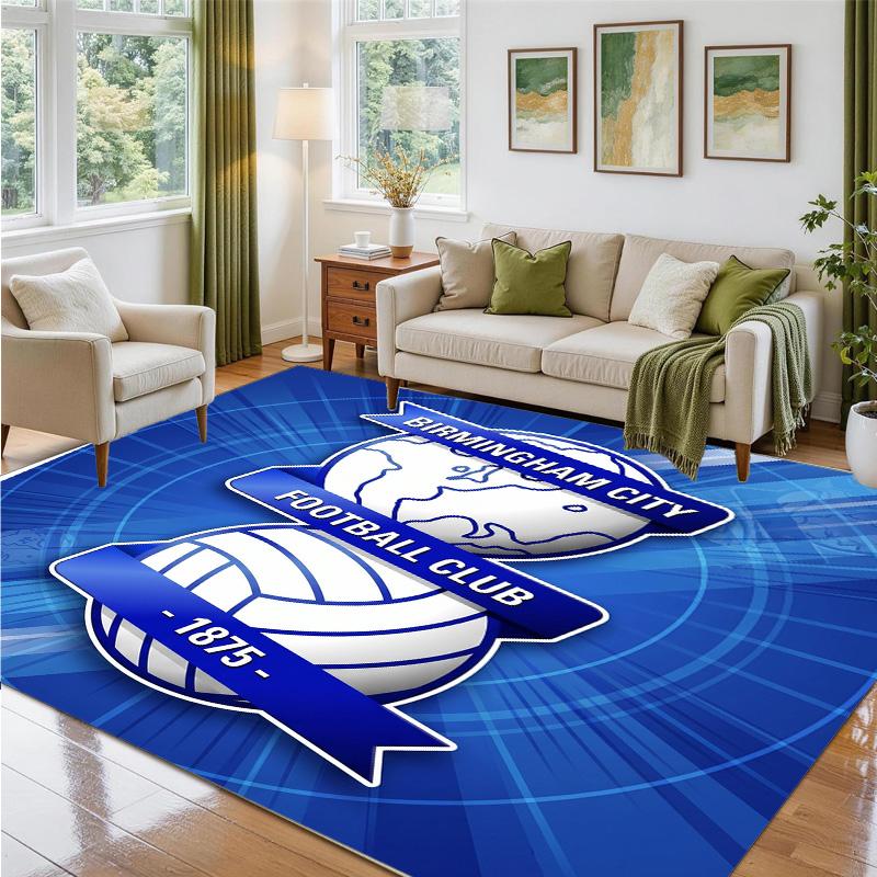 Birmingham City Design Crystal Velvet Rug Soft Decorative Mat for Bedroom Entrance