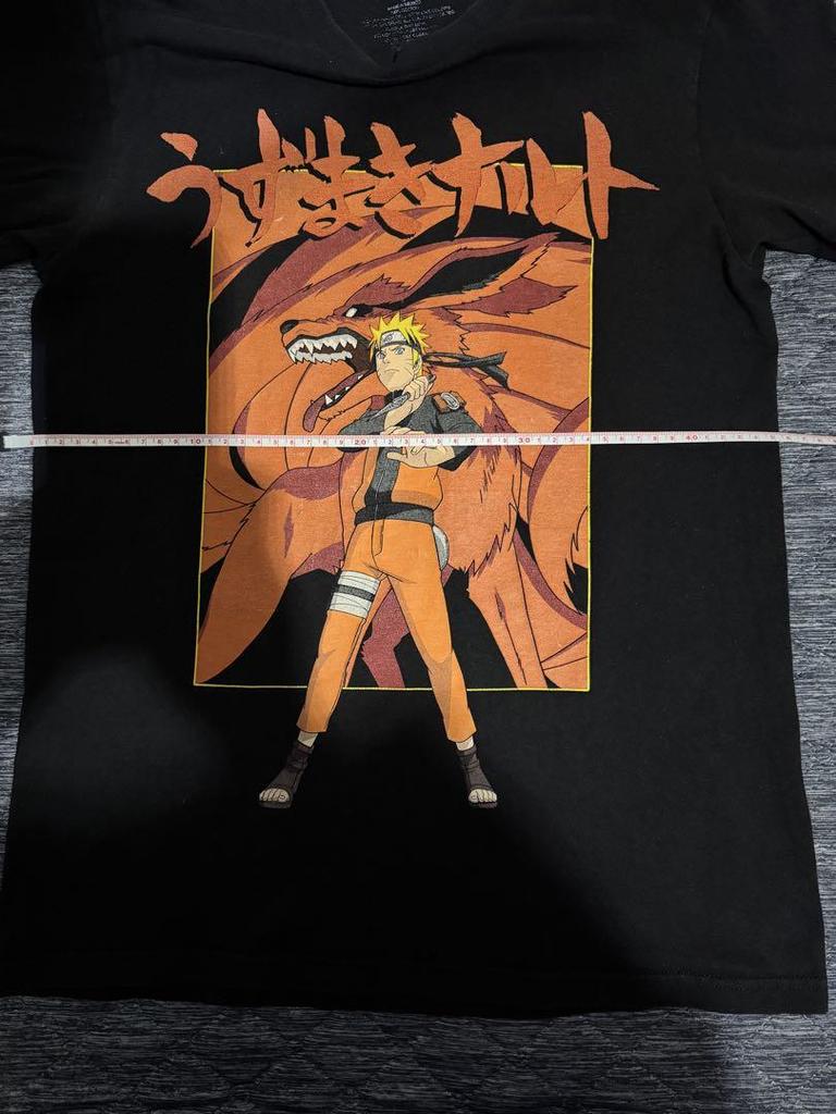 [USED] NARUTO T-shirt Anime Sasuke Back Print Vintage Used Clothing