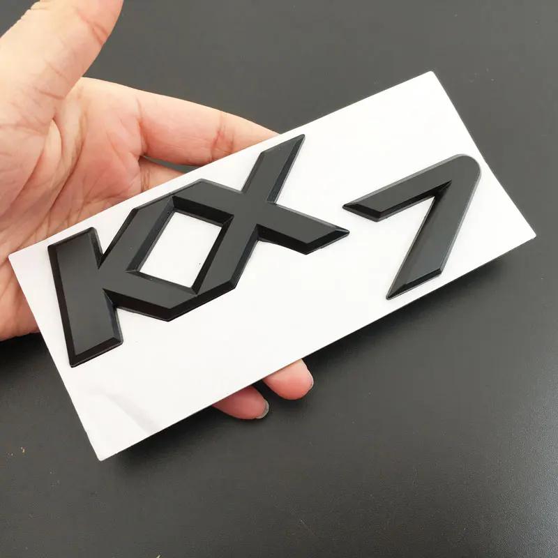 

NEW 1PCS 3D Metal Car Styling Sticker For K2 K3 K4 K5 KX7 Car Tail Car Trunk Front Door Side Emblem Sticker KX7 чорний