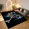 Eishockeyspieler Wohnzimmer Rutschfester Teppich Weicher Teppich für Schlafzimmer Spielzimmer Sofa Büro Heimdekoration Fußmatte Weihnachtsgeschenk C926245