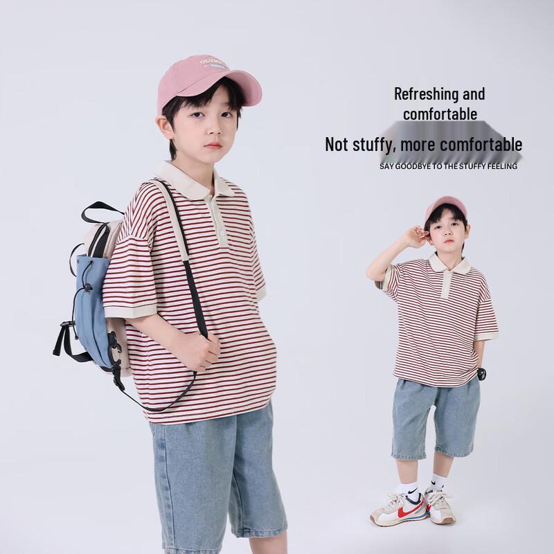 Yoyotale Boys' Summer Polo T-Shirt
