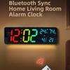 RGB Electronic Wall Clock 360x115x23mm Light Sensor Perpetuals Calendar Versatile Timer Type C Power Supply Home Parts