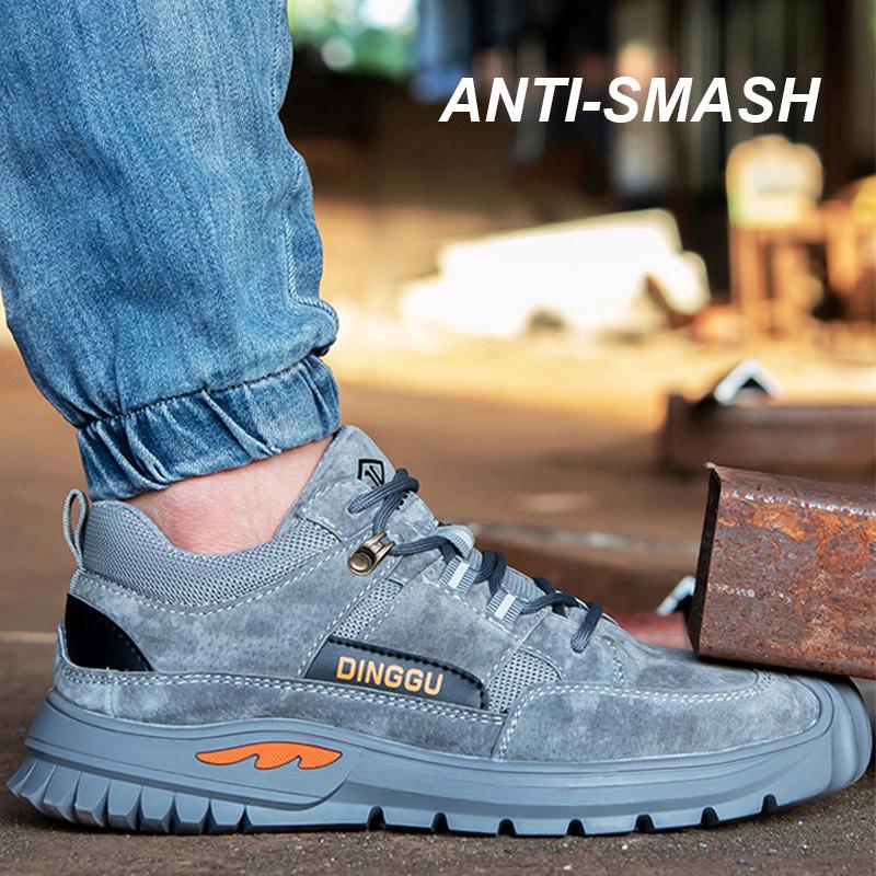 Scarpe antinfortunistiche da uomo, scarpe da lavoro con punta in acciaio, stivali antiforatura indistruttibili, scarpe antinfortunistiche, stivali da lavoro da uomo, scarpe protettive di sicurezza