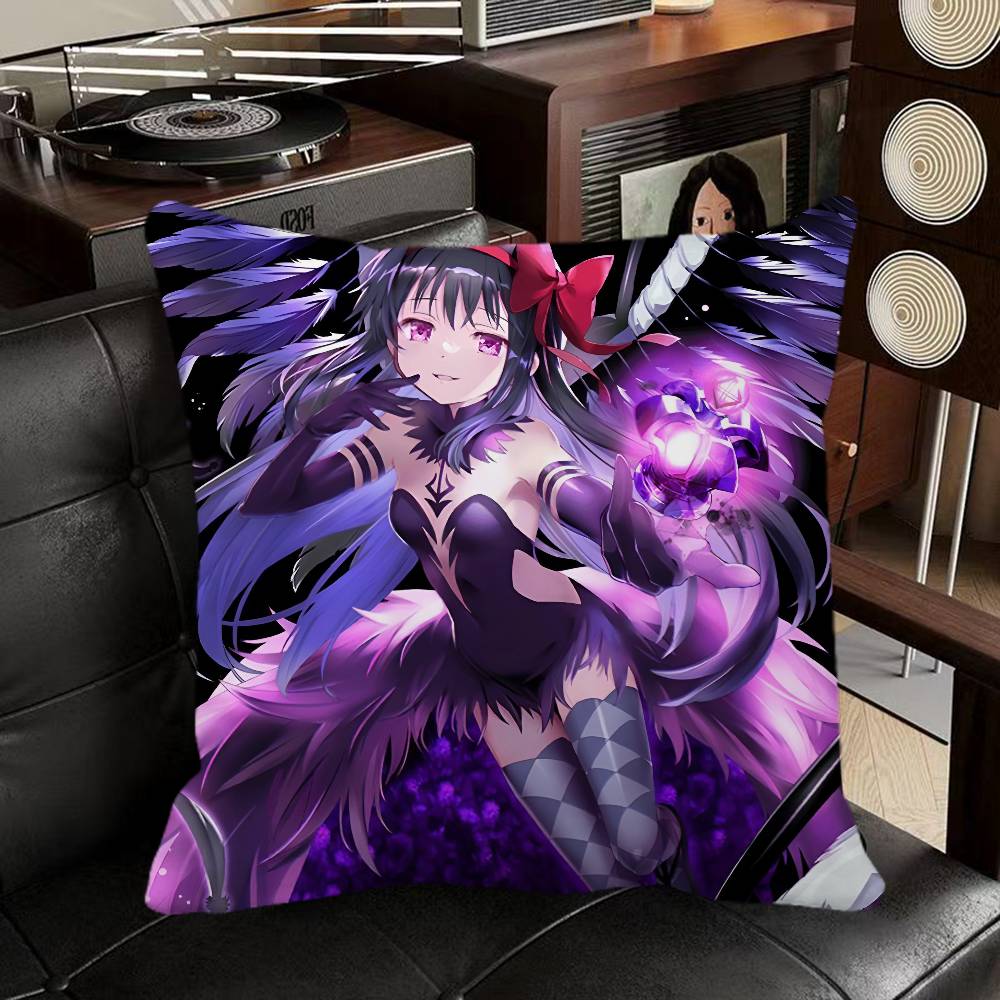 Kaname Madoka Mahou Shoujo Madoka Magica Anime Pillow Case Square Pillow Bedroom Sofa Leisure Comfort Cushion Home Decoration