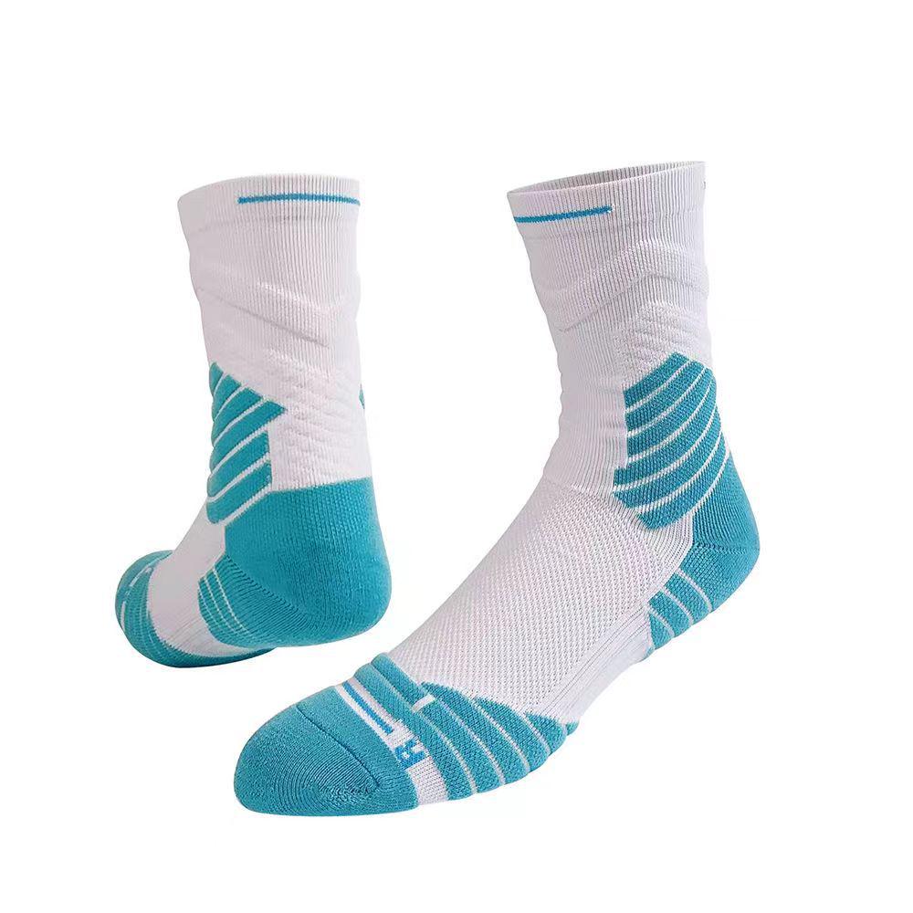 

Элитные носки для баскетбола с высоким верхом Bullfight 2.0: Влагопоглощающий, Подошва-полотенце, Однотонный