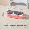 Simple Single-layer Lunch Box Microwave Heating Plastic Sealed Bento Portable Set Cutlery School Office Food Storage Container