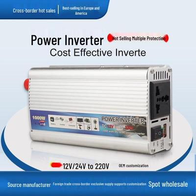 Multi-Watt Car Inverter 12V/24V To 220V - 1000W/1500W/2000W Converter