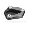 TUORE Foot Pad Support Plate Safety Guarantee Motorcycle Side Stand Plate for S1000RR S1000R 2019-2022 (Titanium)