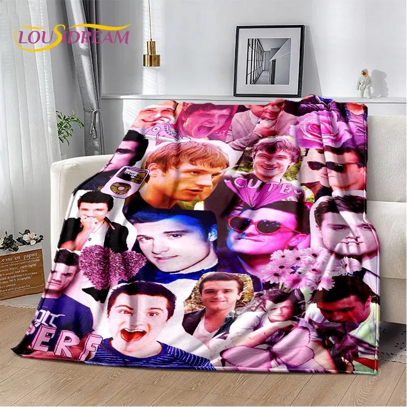 3D Handsome Josh Hutcherson Star Soft Flannel Blanket for Beds Bedroom Sofa Picnic,Throw Blanket for Cover Outdoors Leisure Gift