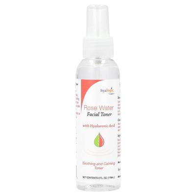 Hyalogic, Rosewater Facial Toner with Hyaluronic Acid, 4 Fl Oz (118 Ml)