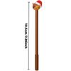 21Pcs Back To School Season Cute Cartoon Santa Hat Cat Decorative Writing Pen, Student Stationery, Brown Slim Pen Body, Festive Holiday Ballpoint Pen,