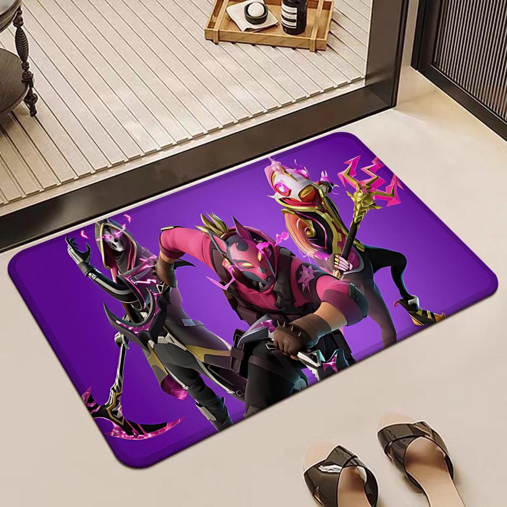 Cartoon Fortnites Entrance Front Door Doormat Non-slip Kitchen Rug Living Room Rugs Balcony Bathroom Foot Mat Floor Mats Carpet