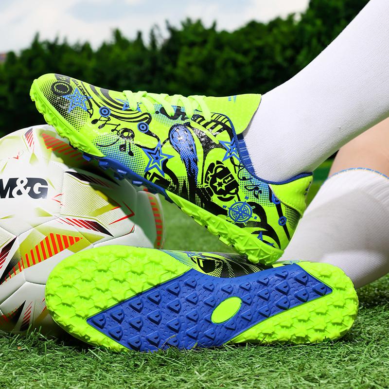 31-44 Men's Football Boots Rubber Soft Soled Outdoor Children's Youth Football Shoes Boys and Girls Competition Professional Training Football Shoes