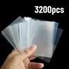3200Pcs Double Protection Trading Card Sleeves Soft Compatible with MTG Baseball Sports Star Game Perfect Choice for Protection