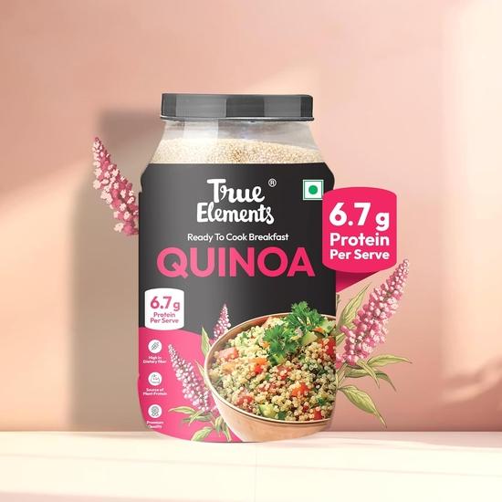 True Elements Quinoa Certifié 2kg – Superaliment Complet pour une Nutrition Équilibrée